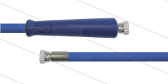 HD-Schlauch blau 2SC-10 - 20m - 2 x 3/8&quot; DKR VA - 1x GKS - 400 Bar