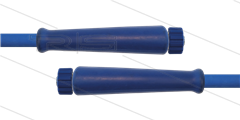 HD-Schlauch blau 2SC-10 - 20m - 2x M22x1,5 HV flach VA - 2x GKS - 400 Bar