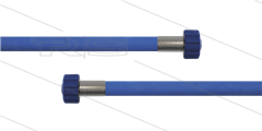 HD-Schlauch blau 2SC-08 - 20m - 2x M22x1,5 HV flach - ohne GKS - 400 Bar