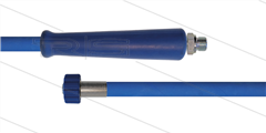 HD-Schlauch blau 2SC-08 - 20m - 3/8&quot; AGR x M22x1,5 HV flach - 1x GKS - 400 Bar