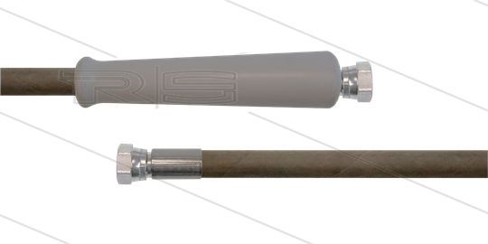 HD-Schlauch grau 2SN-10 - 25m - 2x 1/2&quot; DKR - 1x GKS - 400 Bar
