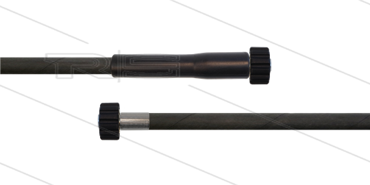 HD-Schlauch schwarz 1SC-06 - 25m - 2x M22x1,5 HV Konisch - 1x GKS - 250 Bar
