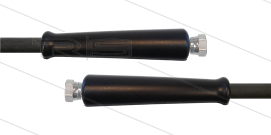 HD-Schlauch schwarz 2SN-Plus-10 - 20m - 2x 3/8&quot; DKR VA - 2x GKS - 500 Bar