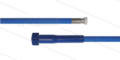 HD-Schlauch blau 1SC-06 - 25m - 3/8&quot; DKR x M22x1,5 HV flach - 1x GKS - 250 Bar