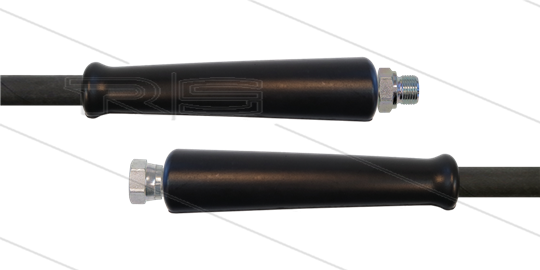 HD-Schlauch schwarz 1SC-10 - 30m - 3/8" AGR x 3/8" DKR - 2x GKS - 250 Bar