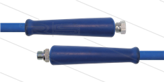 HD-Schlauch blau 2SC-10 - Glatt - 10m - 3/8&quot; DKR x 3/8&quot; AGR - 2x GKS - 400 Bar