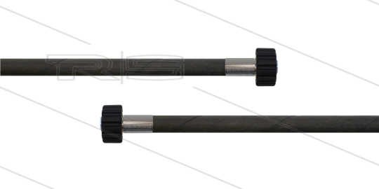 HD-Schlauch schwarz 2SN-08 - 30m - 2x M22x1,5 HV konisch - ohne GKS - 400 Bar