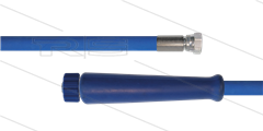 HD-Schlauch blau 1SN Plus-08 - 20m - 3/8&quot;DKR x M22x1,5 HV flach -1x GKS - 315 Bar