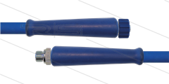 HD-Schlauch blau 2SC-12 - 10m - 3/8&quot; AGR x M22x1,5 HV flach - 2x GKS - 400 Bar