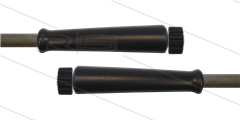 HD-Schlauch grau 1SN Plus-08 - 10m - 2x M22x1,5 HV flach - 2x GKS schwarz - 315 Bar