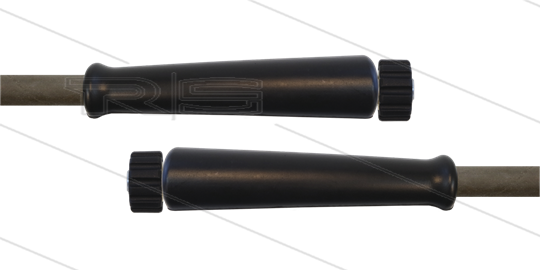 HD-Schlauch grau 1SN Plus-08 - 10m - 2x M22x1,5 HV flach - 2x GKS schwarz - 315 Bar