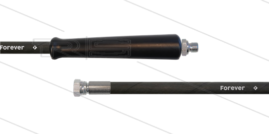 HD-Schlauch schwarz - 2SCX-10 - Forever - 50m - 3/8&quot; AGR x 3/8&quot; DKR - 1x GKS - 400 Bar