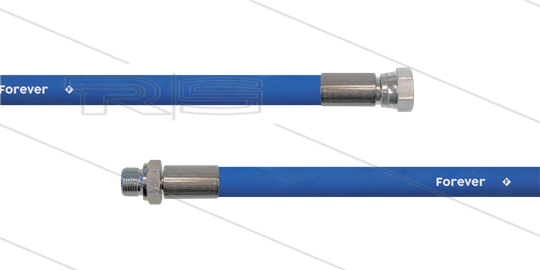 HD-Schlauch blau 2SCX-10 - Forever - 40m - 3/8&quot; DKR x 3/8&quot; AGR - ohne GKS - 400 Bar