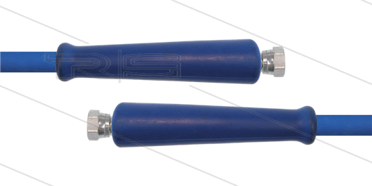 HD-Schlauch blau 2SN-10 - 50m - 2x 3/8&quot; DKR - 2x GKS - 400 Bar