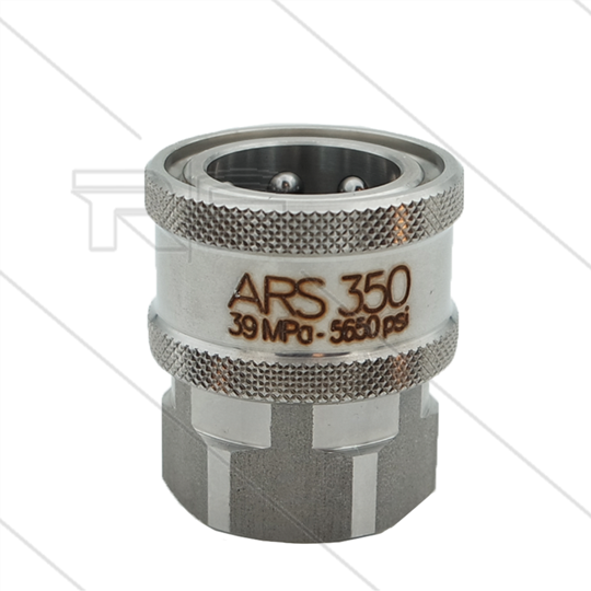 ARS350 - Kupplung - Edelstahl - 350 Bar - max 90°C - passend zu Nilfisk-Alto - 3/8&quot; IG