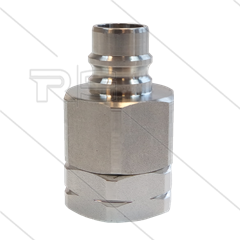 Snap-Tite - Nippel - mit Ventil - Edelstahl - 276 bar - 3/8&quot; IG
