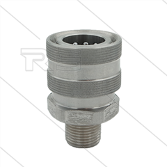 RP3100 - Kupplung - Edelstahl - 250 Bar - max 150°C - 3/8&quot; AG