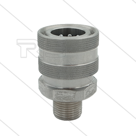 RP3100 - Kupplung - Edelstahl - 250 Bar - max 150°C - 3/8&quot; AG