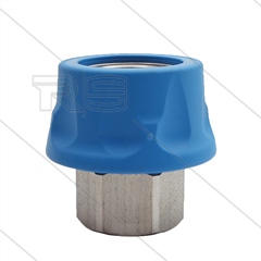 RP3100 - Kupplung - Edelstahl mit Kunststoffring - 250 Bar - max 150°C - 1/2&quot; IG