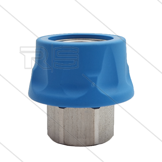 RP3100 - Kupplung - Edelstahl mit Kunststoffring - 250 Bar - max 150°C - 1/2&quot; IG