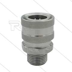 RP3100 - Kupplung - Edelstahl - 250 Bar - max 150°C - 1/2&quot; AG