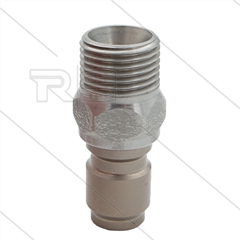 RP3100 - Nippel - Edelstahl - 250 Bar - Ø17,8mm - max 150°C - 1/2&quot; AG