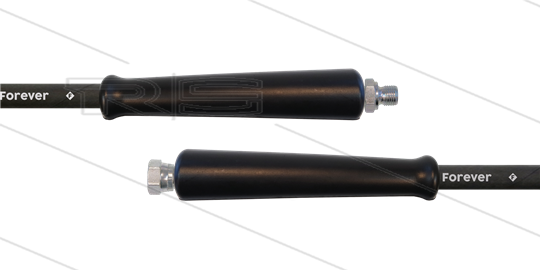 HD-Schlauch schwarz - 2SCX-10 - Forever - 50m - 3/8&quot; AGR x 3/8&quot; DKR - 2x GKS- 400 Bar