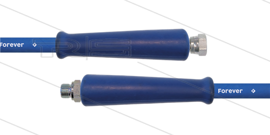 HD-Schlauch blau 2SCX-08 - Forever - 15m - 1/2&quot; DKR x 1/2&quot; AGR - 2x GKS - 400 Bar