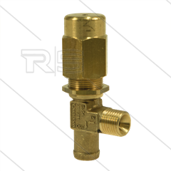 VS160 Sicherheitsventil - 160 Bar - 14 l/min - 60°C - Eingang: 1/4&quot; AG - Bypass: 13mm Tülle + 1/8&quot;IG