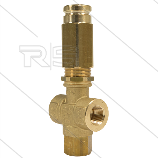 VS350 Sicherheitsventil - 350 Bar - 25 l/min - 60°C - Eingang: 2 x 3/8&quot; IG - Bypass: 3/8&quot; IG