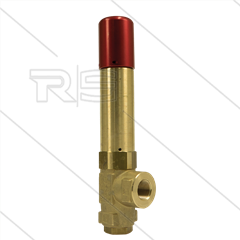 VS500 Sicherheitsventil mit Versiegelung - 500 Bar - 80 l/min - 60°C - Ein: 1/2&quot; IG - Bypass: 3/8&quot;IG