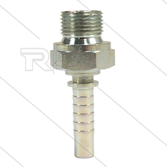 Pressnippel - Stahl - DN06 (1/4&quot;) - 1/4&quot; AGR - SW19