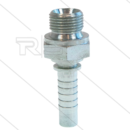 Pressnippel - Stahl - DN10 (3/8&quot;) - 3/8&quot; AGR - SW22