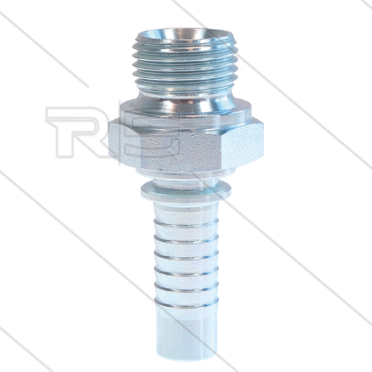 Pressnippel - Stahl - DN12 (1/2&quot;) - 1/2&quot; AGR - SW27