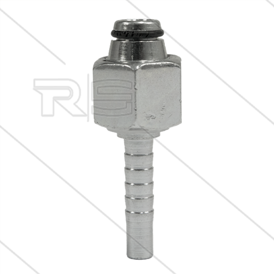Pressnippel - Stahl - DN06 (1/4&quot;) - M16x1,5 (10L) DKOL - mit O-Ring - SW19
