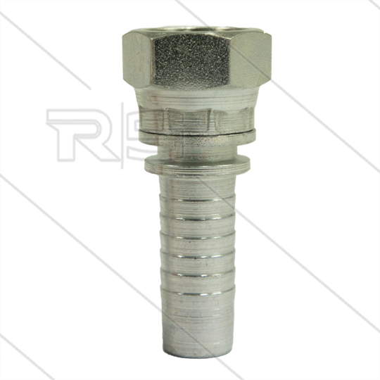 Pressnippel - Stahl - DN12 (1/2&quot;) - 3/8&quot; DKR - SW19