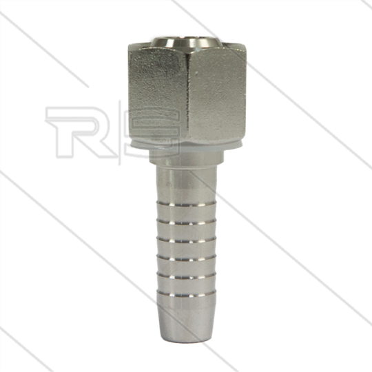 Pressnippel - Edelstahl - DN06 (1/4&quot;) - 1/4&quot; DKR - SW17