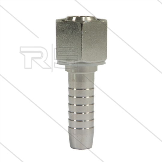 Pressnippel - Edelstahl - DN10 (3/8&quot;) - 3/8&quot; DKR - SW22