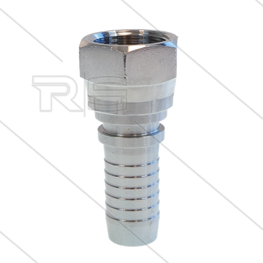 Pressnippel - Edelstahl - DN25 (1&quot;) - 1&quot; DKR - SW41