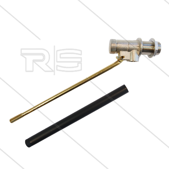 Schwimmerventil - Messing - ohne Schwimmerball - 5 Bar - L=255mm - max 60°C - 1/2&quot; AG