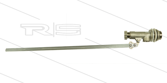 Schwimmerventil - Messing - ohne Schwimmerball - 12 Bar - L=650mm - max 60°C - 1 1/4&quot; AG