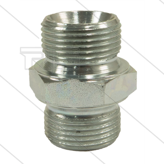 Reduziernippel - Stahl - 3/8&quot; AG x 1/2&quot; AG - BSP