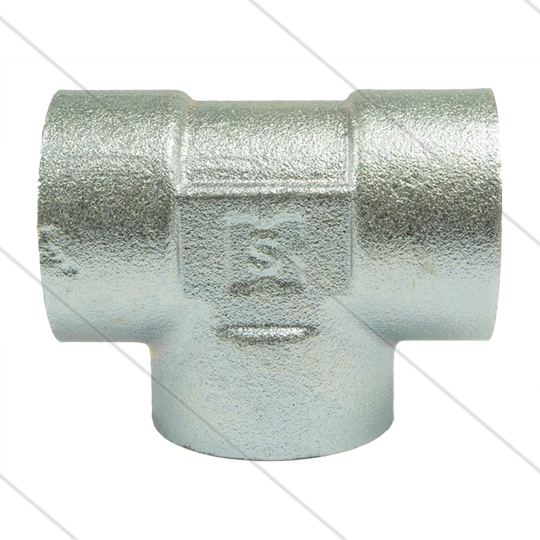 T-Stück Stahl - 3 x 3/8&quot; IG - BSP