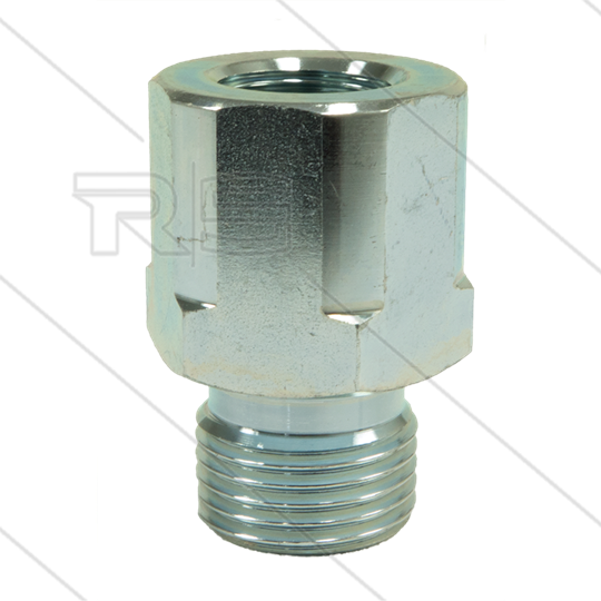 Reduziernippel - Stahl - 1/4&quot; AG (60° conus) x 1/4&quot; IG - BSP