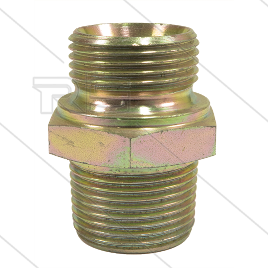 Doppelnippel - Stahl 3/4&quot; AG BSP x 3/4&quot; AG NPT