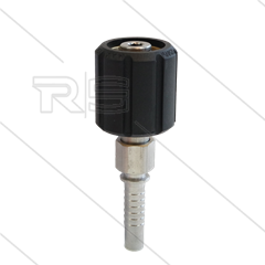 ST44 M22 x1,5 Handverschraubung mit Lager - Pressnippel NW10  (3/8&quot;) - Ø14mm - max 150°C