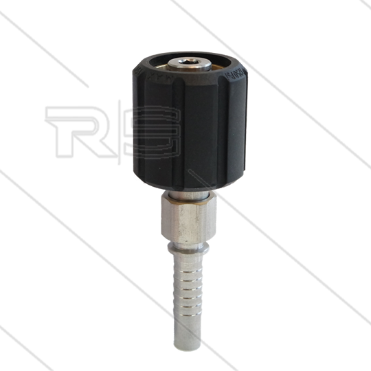 ST44 M22 x1,5 Handverschraubung mit Lager - Pressnippel NW10  (3/8") - Ø14mm - max 150°C