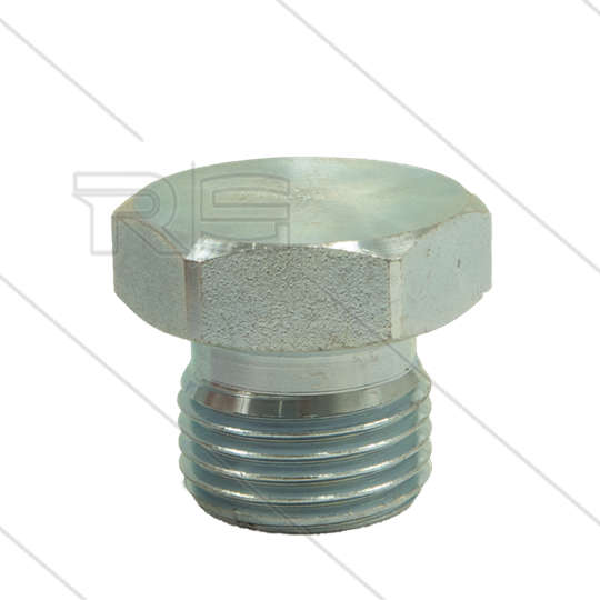 Stopfen sechskant - Stahl - 1/2&quot; AG - BSP