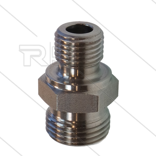Reduziernippel - Edelstahl - 1/4&quot; AG x M18x1,5 AG (12L)