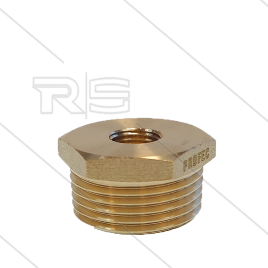 Reduziernippel - Messing - 1&quot; AG x 1/4&quot; IG